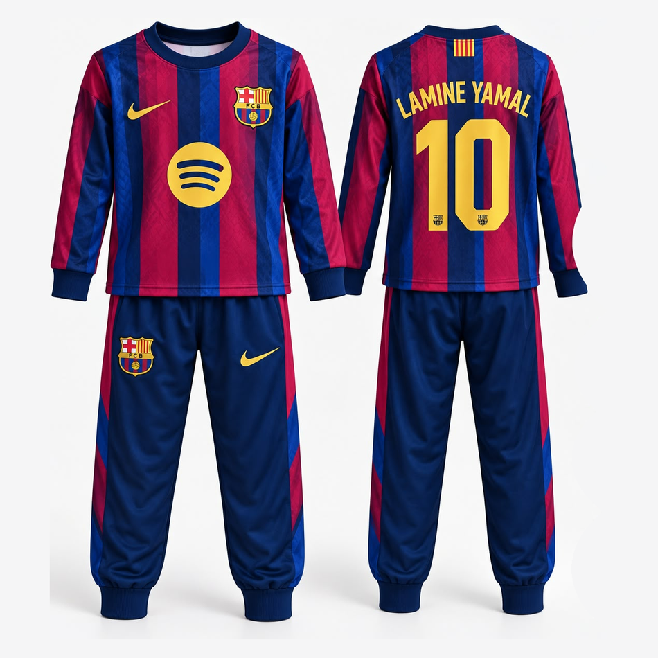 Pijama Barcelona Niño Invierno 2026/2027 Lamine Yamal #10