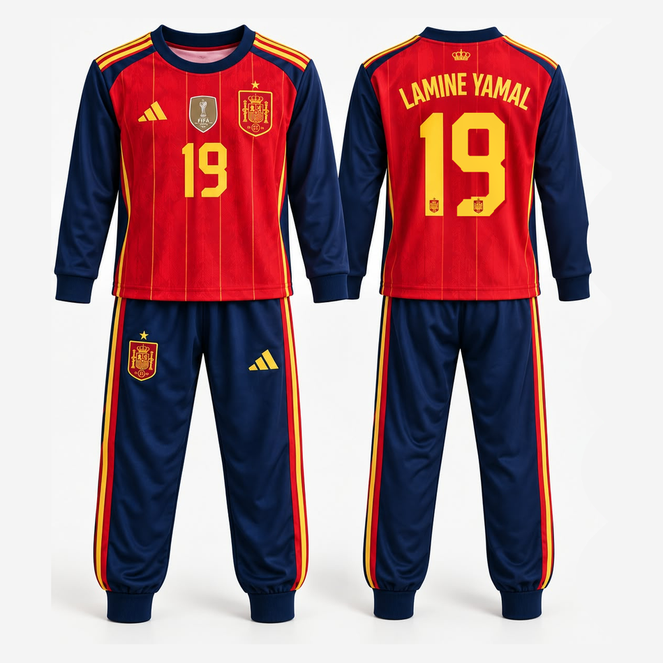 Pijama España Niño Invierno 2026/2027 Lamine Yamal #19