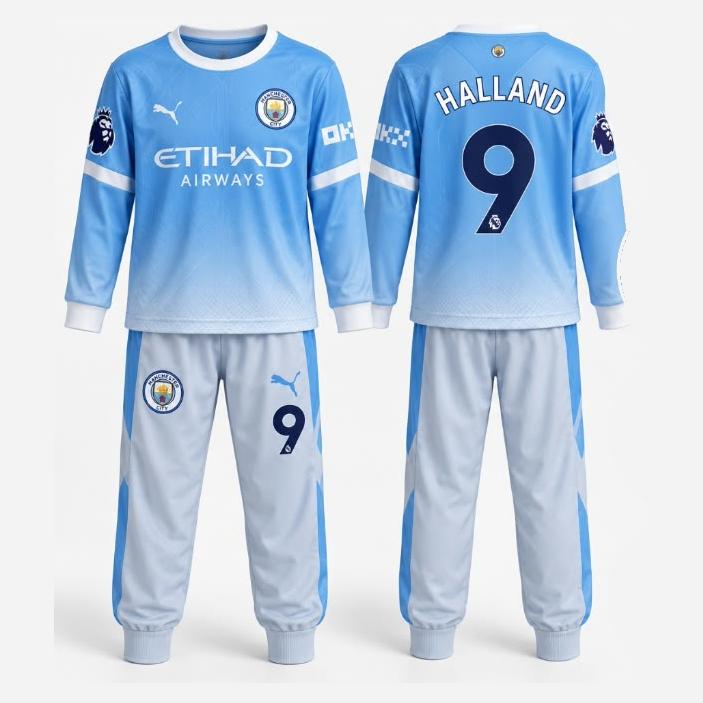 Pijama Manchester City Niño Invierno 2026/2027 Haaland #9