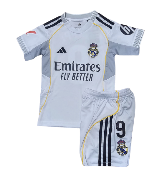 Real Madrid Niño Local 2025/2026 #9 MBAPPÉ
