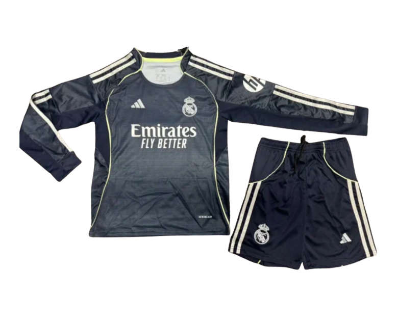 Real Madrid Visitante Niño 2025/2026 Manga Larga