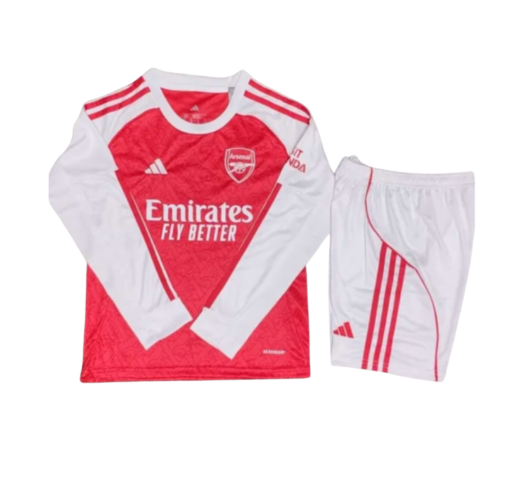 Arsenal Local Niño 2025/2026 Manga Larga