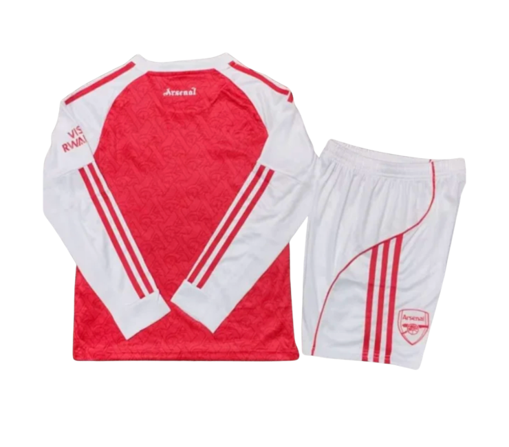 Arsenal Local Niño 2025/2026 Manga Larga