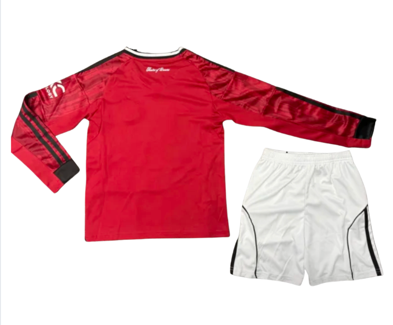 Manchester United Local Niño 2025/2026 Manga Larga