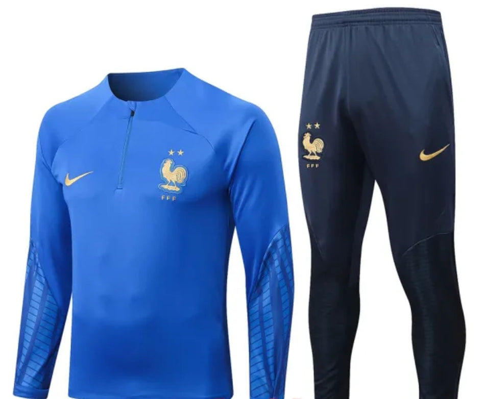 Francia Uniforme Entrenamiento Azul Niño